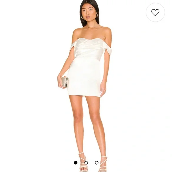 indian engagement ceremony dress code Short White Graduation Party Dress with String Bodice– PromGirl main image 1